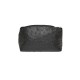 Cosmetic Purse in embossed black leather